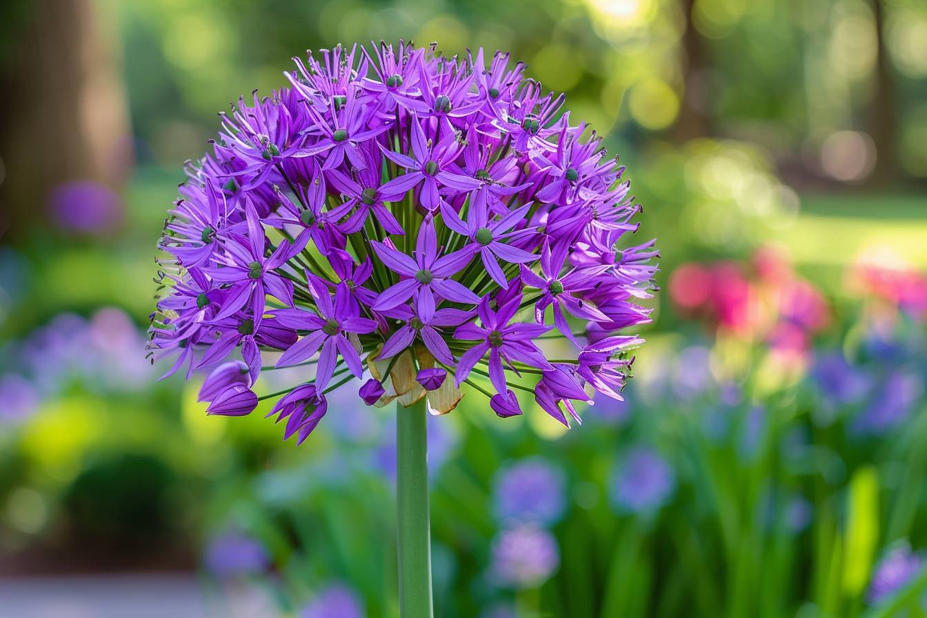 Découvrez l'ail ornemental 'Globemaster' : un géant violet qui transforme les jardins en œuvres d'art