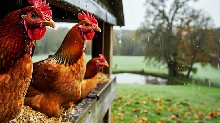 Comment garder vos poules au sec et en bonne santé malgré la pluie et l’humidité ? Découvrez des astuces infaillibles